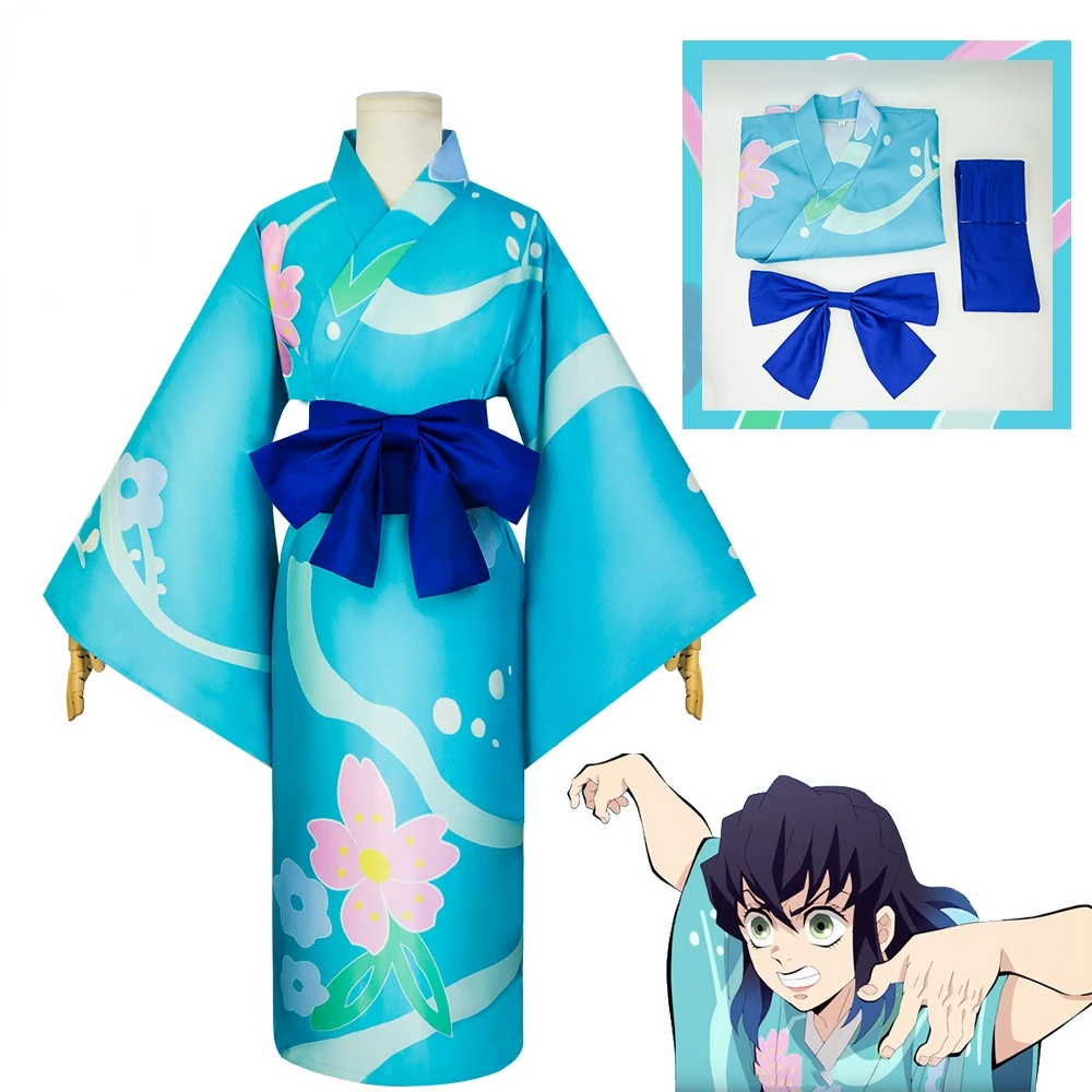 

Demon Slayer Season 2 Cosplay Costume Japan Anime Hashibira Inosuke / Kamado Tanjirou Halloween Men Women Kimono Sets C110M97