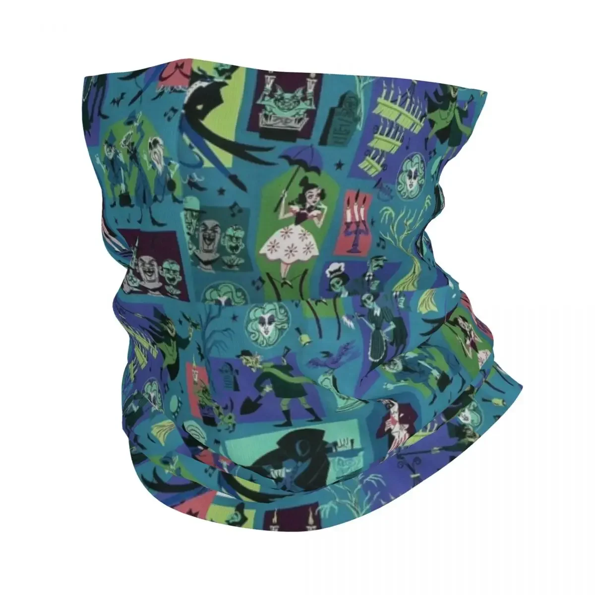 

Halloween Haunted Mansion Haunted House Madame Winter Headband Neck Warmer Men Hiking Cycling Tube Scarf Face Bandana Gaiter