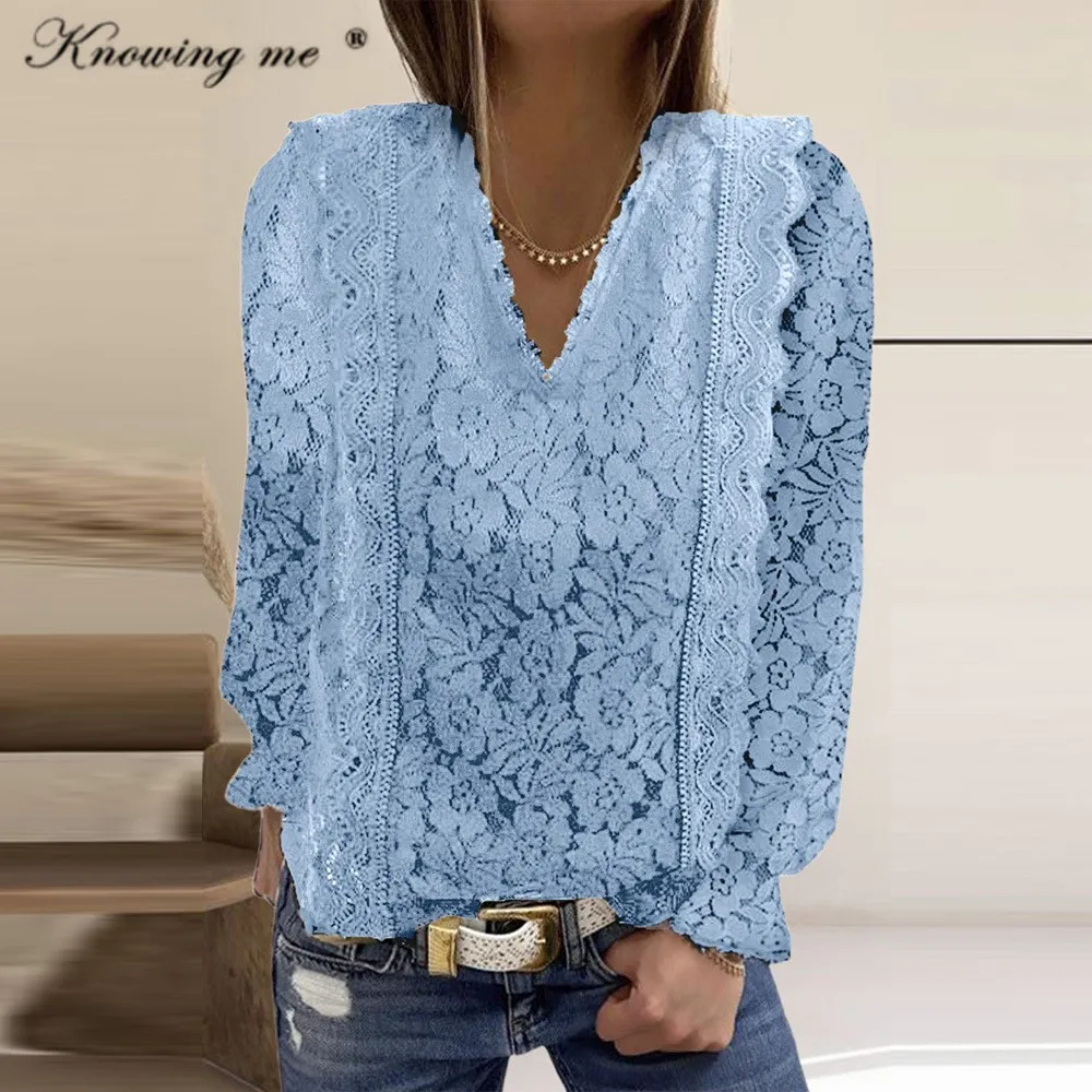 Women For Blouses 2022 spring sexy casual O Neck Long Sleeve tops Elegant Chic Ladies Shirt Tops Female Fashion Summer Blouse