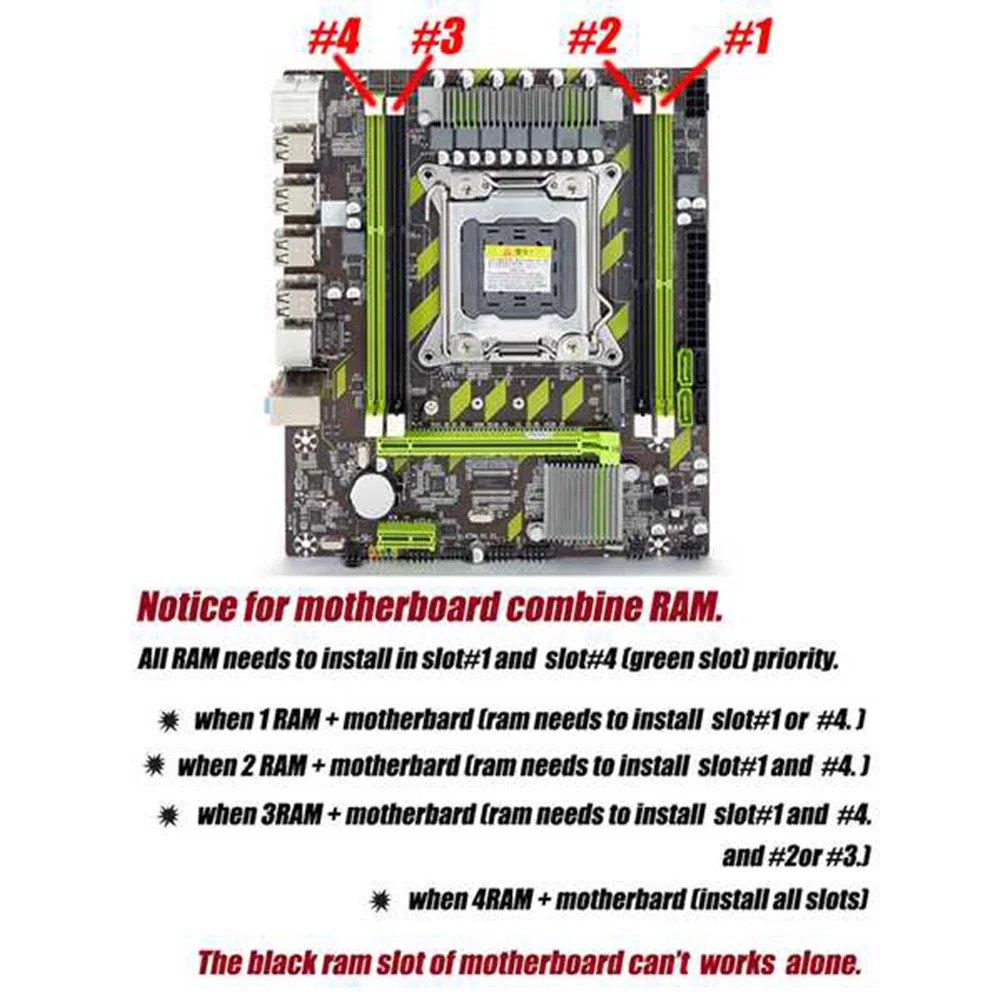 Комплект материнской платы X79 Xeon E5 2640 CPU E5-2640 с комбинациями LGA2011 4 шт. X ГБ = 16 памяти