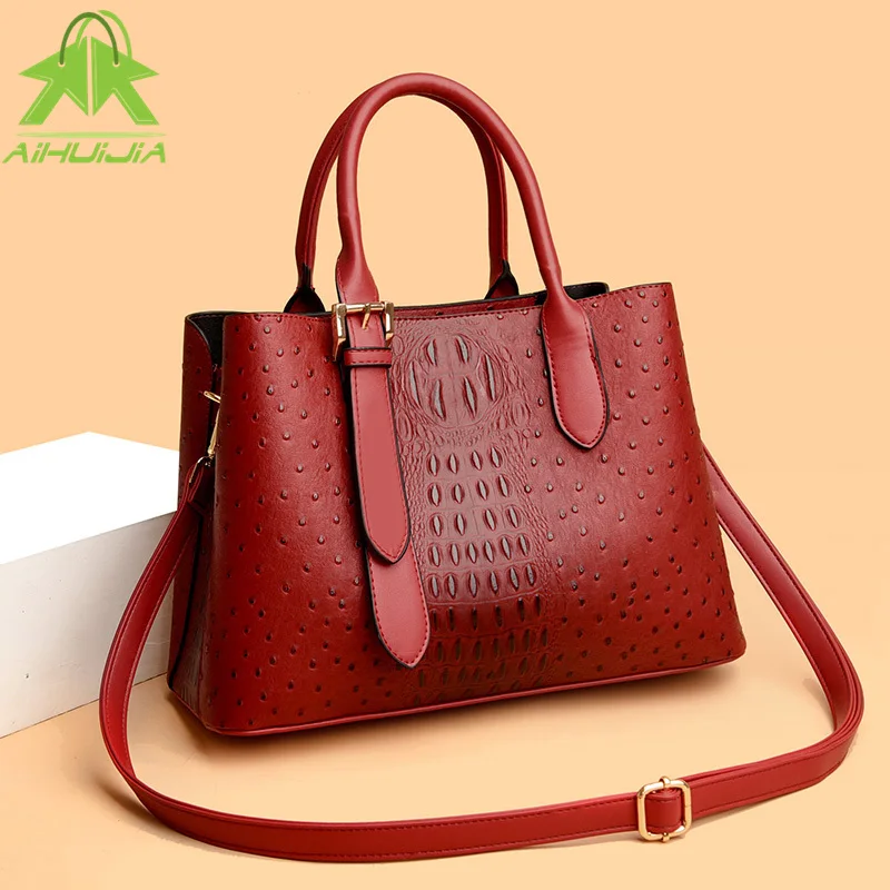 

Luxury Designer Handbag Brand Crossbody Bags for Women 2022 New Crocodile Pattern Pu Leather Shoulder Bags Casual Tote Bolsos