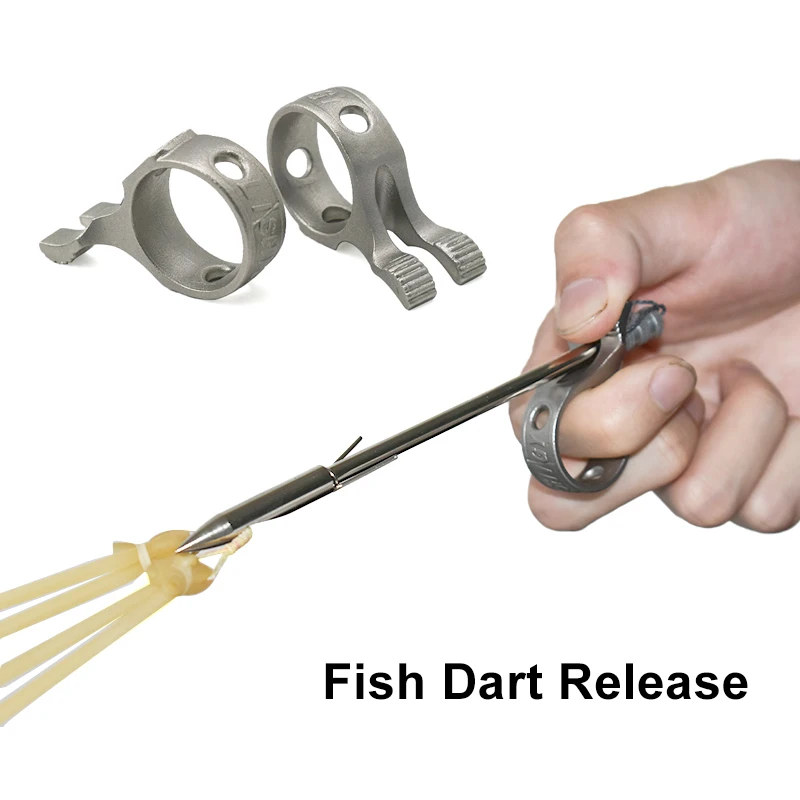 

Ring Dart Releaser Professional Fish Dart Releaser Alloy Material Fishing Slingshot Accessories Bow and Arrow Accessories