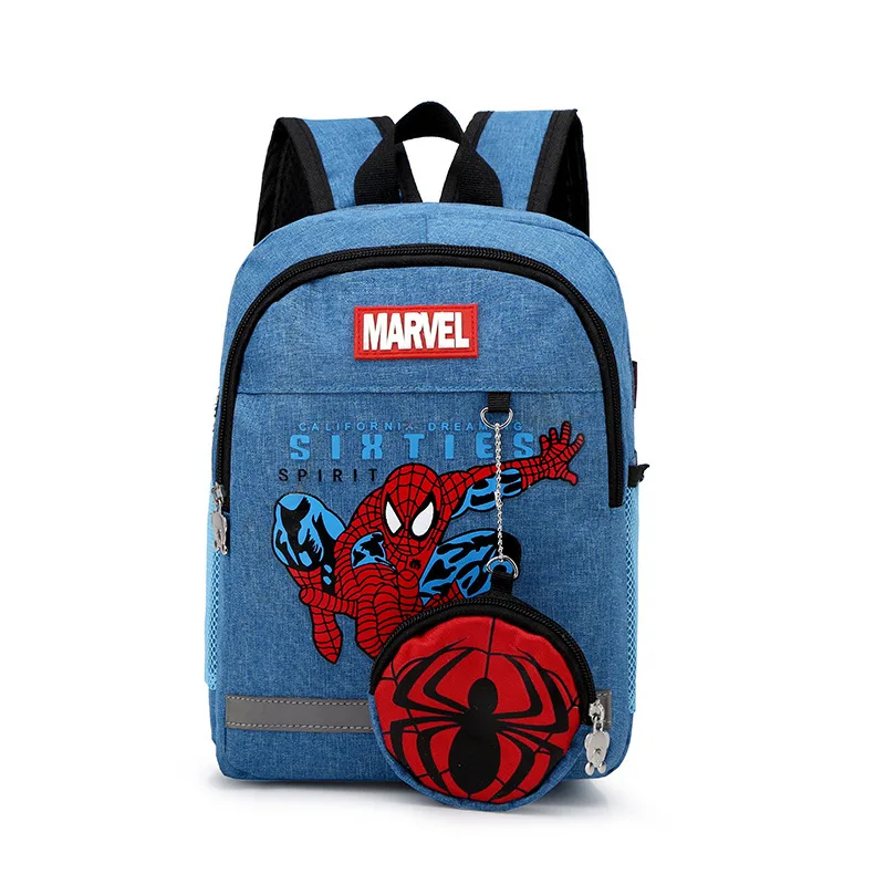 

Fashion Disney Lovely Baby Backpack Spiderman Amercan Captain Children Boys School Bags Cartoon Kindergarten Kids Backpacks