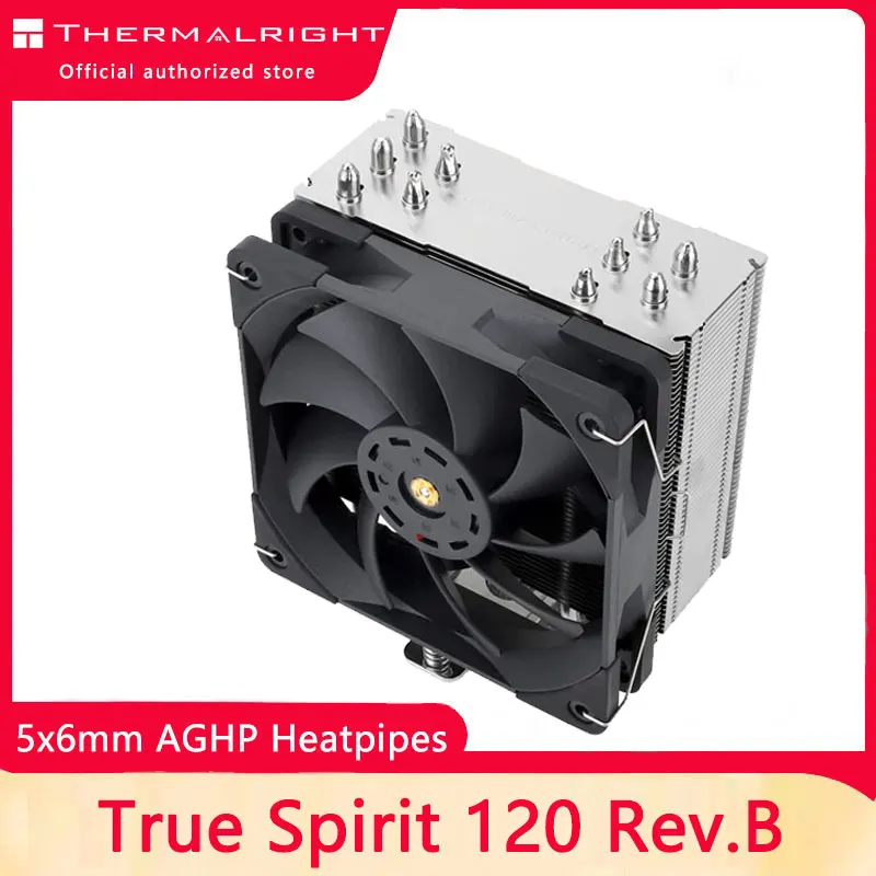 

Thermalright True Spirit 120 Rev.B CPU Air Cooler, 5 Heatpipes, TL-C12PRO PWM Fan, for AMD AM4/Intel 115X/1200/2066