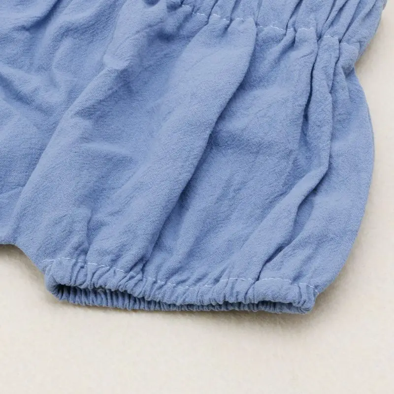 

New Summer Baby Boys Girls Shorts Bloomers with 5 Colours with Elastic WaistbandEasy Dressing Blue Gray Pink Turmeric