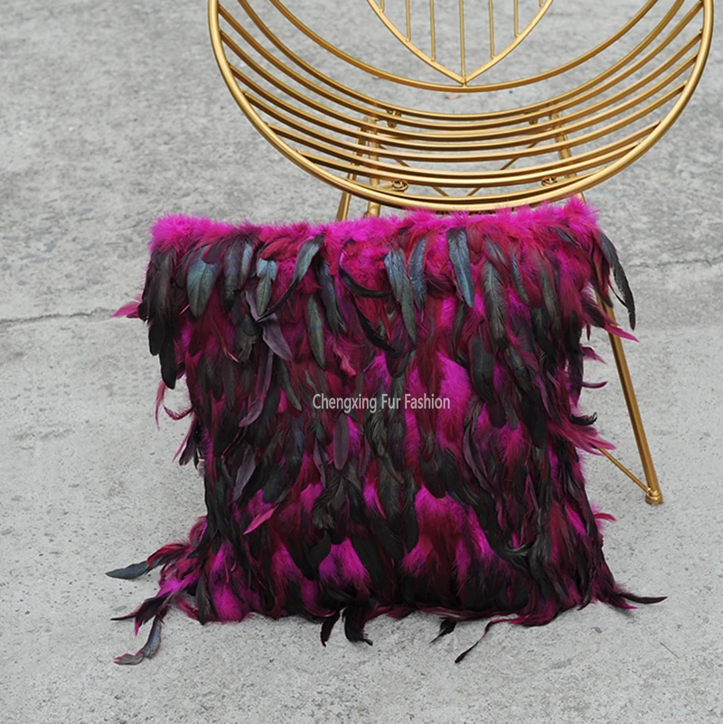 

CX-D-70F 2023 Beautiful Pillowcase New Style Feather Sofa Cushion Cover Pillow Cases