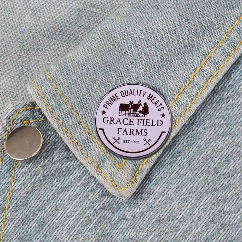 The Promised Neverland Grace Field House эмалированная брошь джинсовая куртка с лацканами