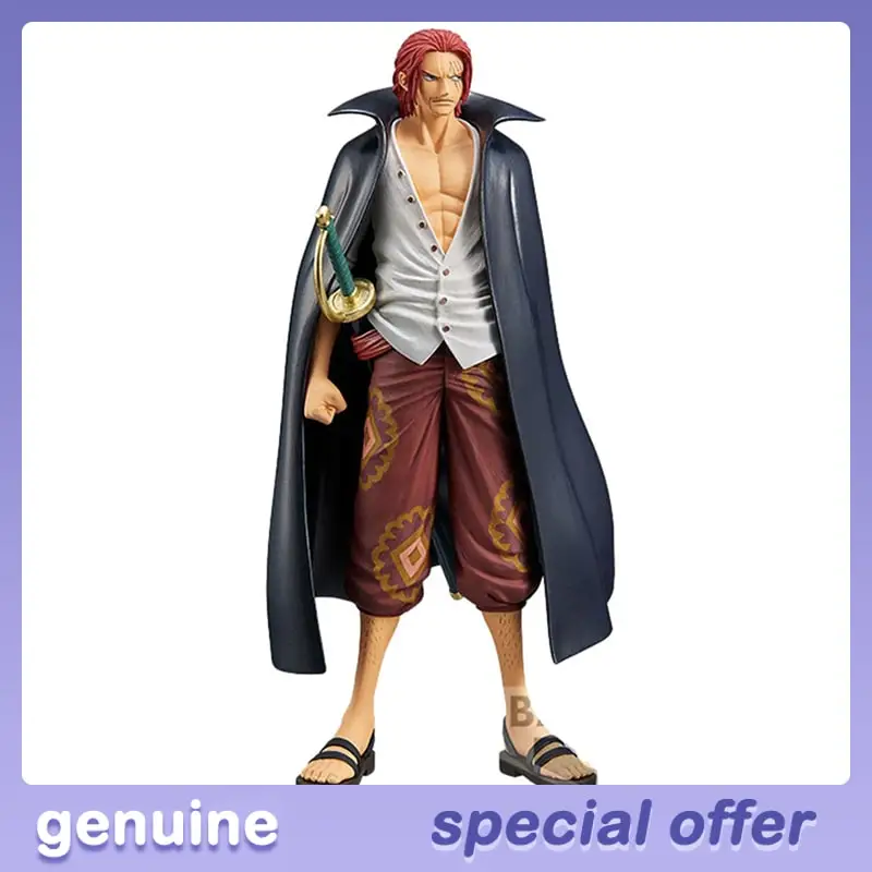 

Коллекционная Аниме Фигурка Onepiece Shanks, игрушка, экшн-фигурка, цвет красный, DXF, Мужская фигурка Grandline vol.2 akami no Shankusu
