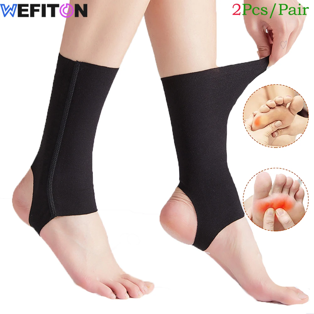 

1Pair Ankle Compression Sleeve for Women Men Lightweight Breathable Brace for Foot & Ankle Support in Plantar Fasciitis,Sprains