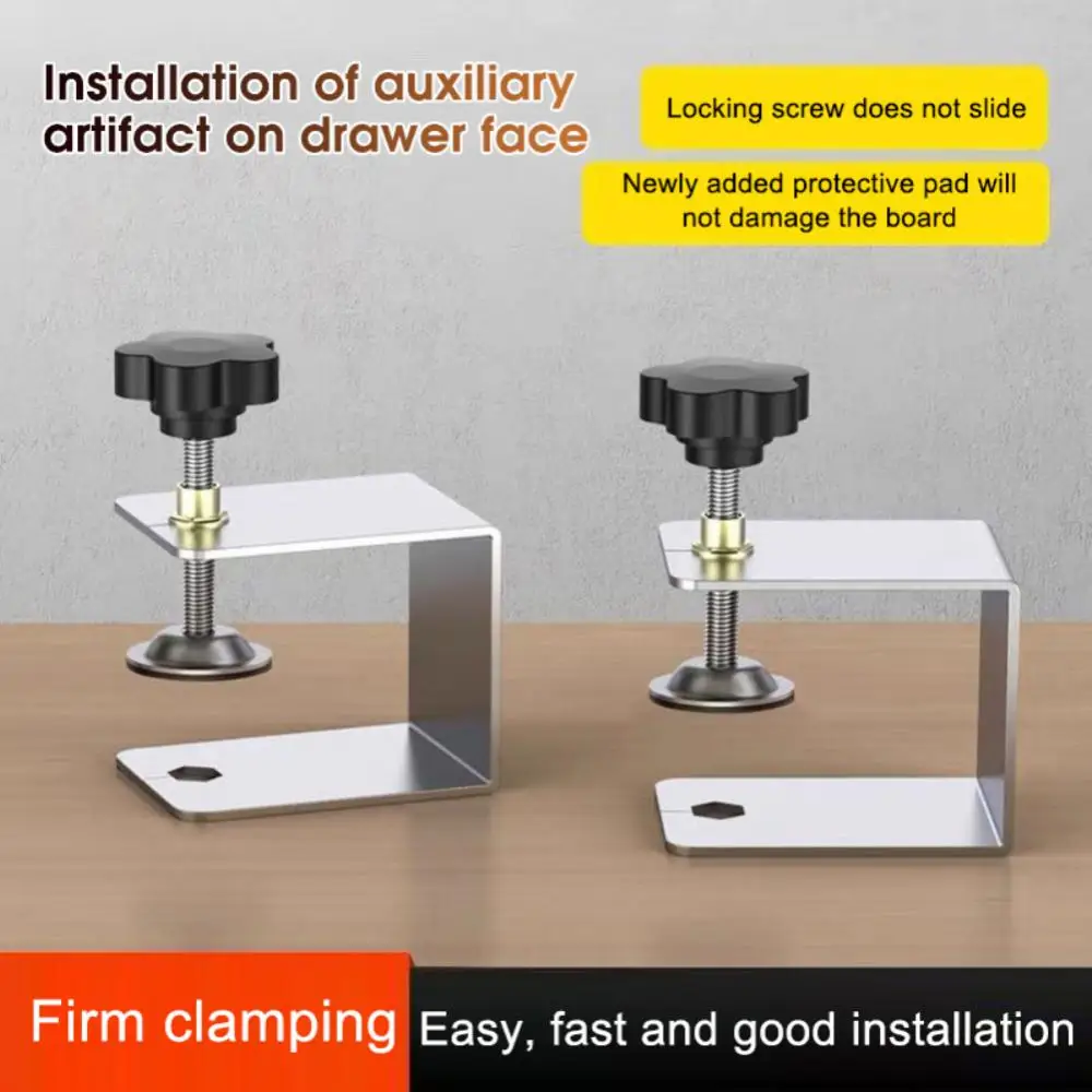 

Jig Cabinet Tool Steel Drawer Front Installation Clamps Drawer Panel Clips 2.8mm Thick Tiger Clip Home Furniture Accessories