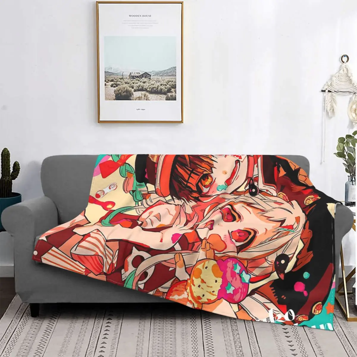 

Покрывало для кровати Hanako Kun манга, флисовое покрывало