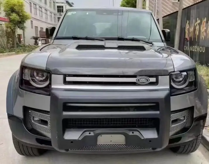 

For Land Rover Defender 110 90 2020 2021 2022 2023 ABS Paint Front Bumper Protector Guard Skid Plate
