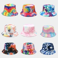 3d printing double sided wear bucket hat outdoor sun protection colorful fishing hats for men casual fashion bucket hat women