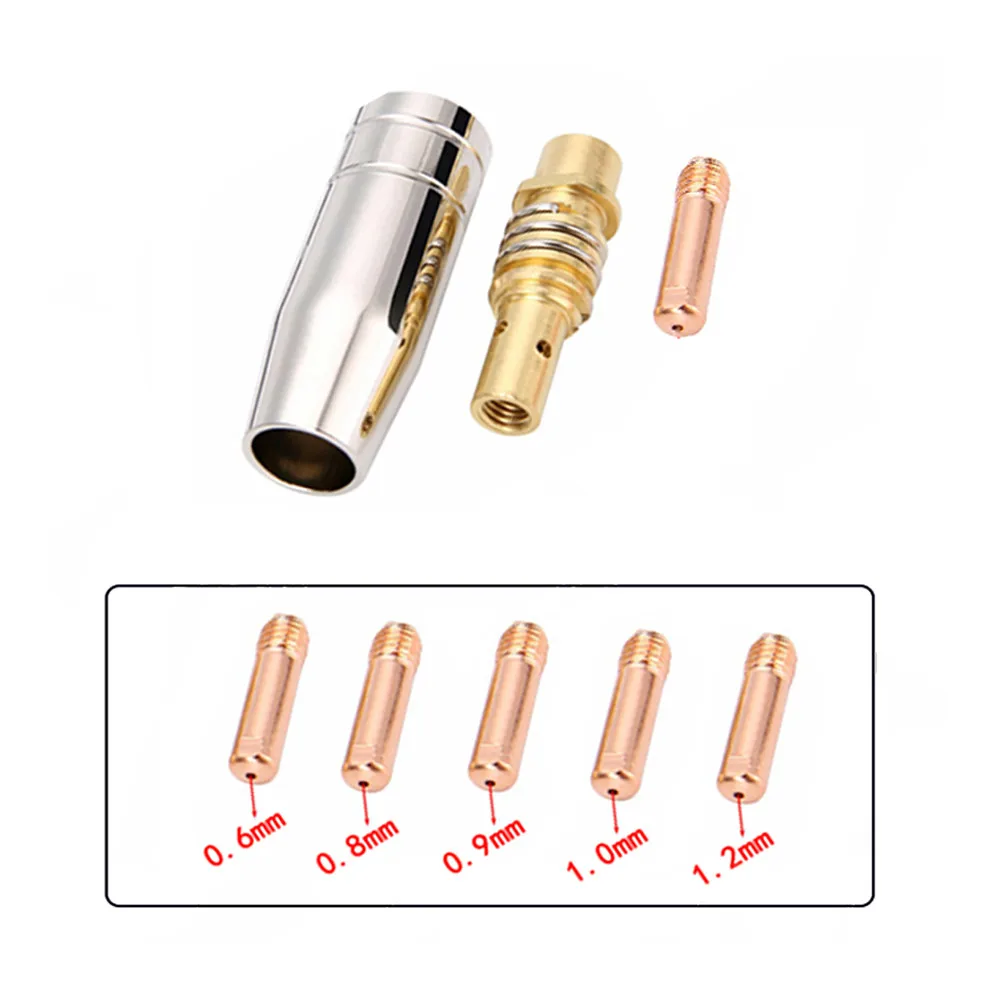 

3pcs Binzel 15AK Torch Welding Accessories Nozzles Contact Tips 0.6/ 0.8/0.9/1.0/1.2mm For MIG Welder Household Tool Accessories
