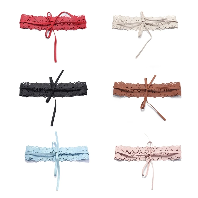 

Кожаный корсет, пояс для женских платьев, с вырезами, широкий пояс, декоративный пояс для платья