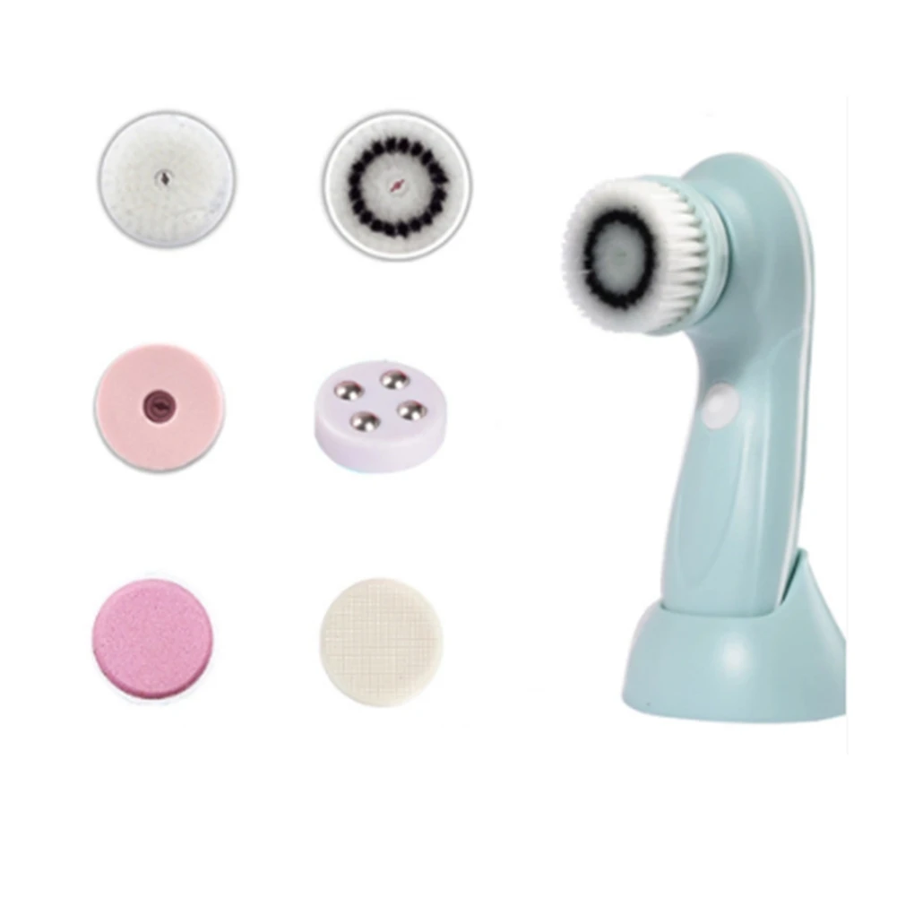Ultrasonic Cleaner Electric Cleansing Brush Face Massager Sonic Rotating Cleansing Brush Galvanic Remove Blackheads Tool