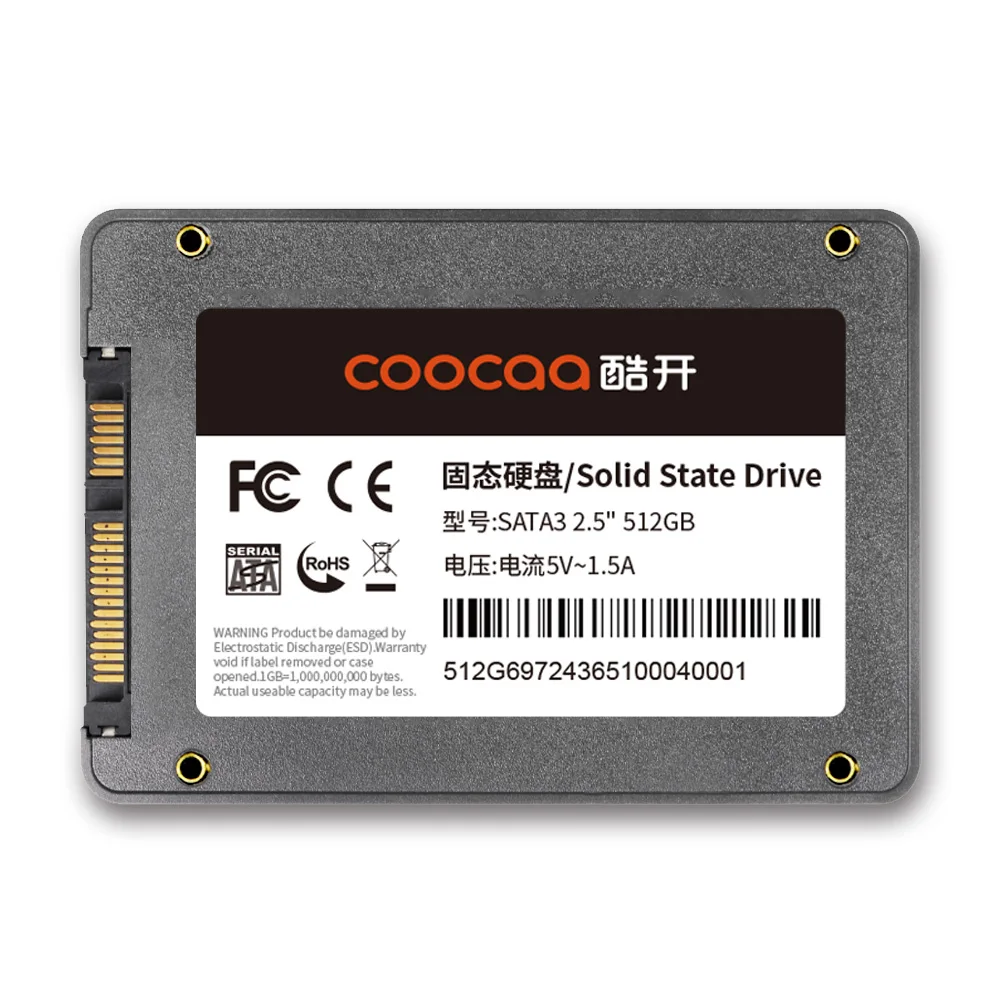 COOCAA SSD Solid State Drive 2.5&quot SATA3 Internal Hard Disk 2.5 256GB 512GB memory disk 1TB 2TB for Laptop PC