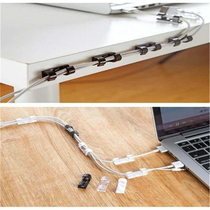 

Fixation Cable Clip Adhesive Cable Clip Wire Organizer Holder Cord Retainer Line Winder Desk Cables Support Organizers Fix Tool