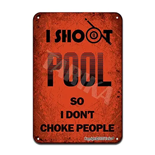 

Плакат с надписью «I Shoot Pool So I Don't сток», железный постер с рисунком, жестяной винтажный Настенный декор для кафе, бара, паба, украшение для дома и пива, Craf