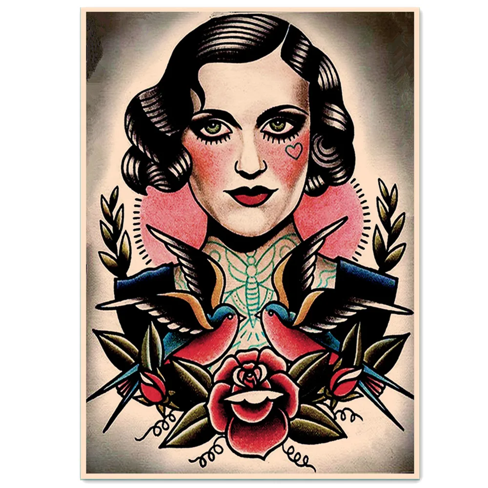 Винтажная матовая искусственная живопись Настенный декор парикмахерской