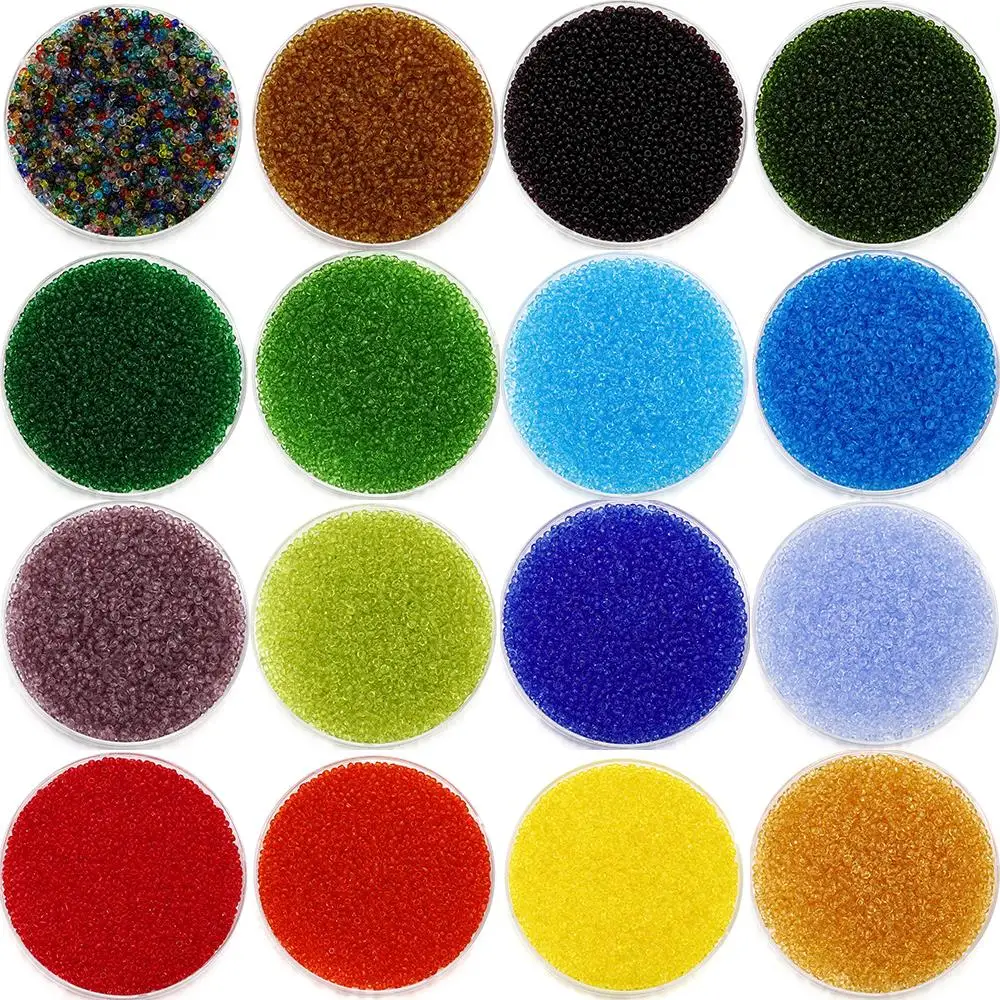 

1000/1800 шт., разноцветные бусины из чешского стекла, 2 мм