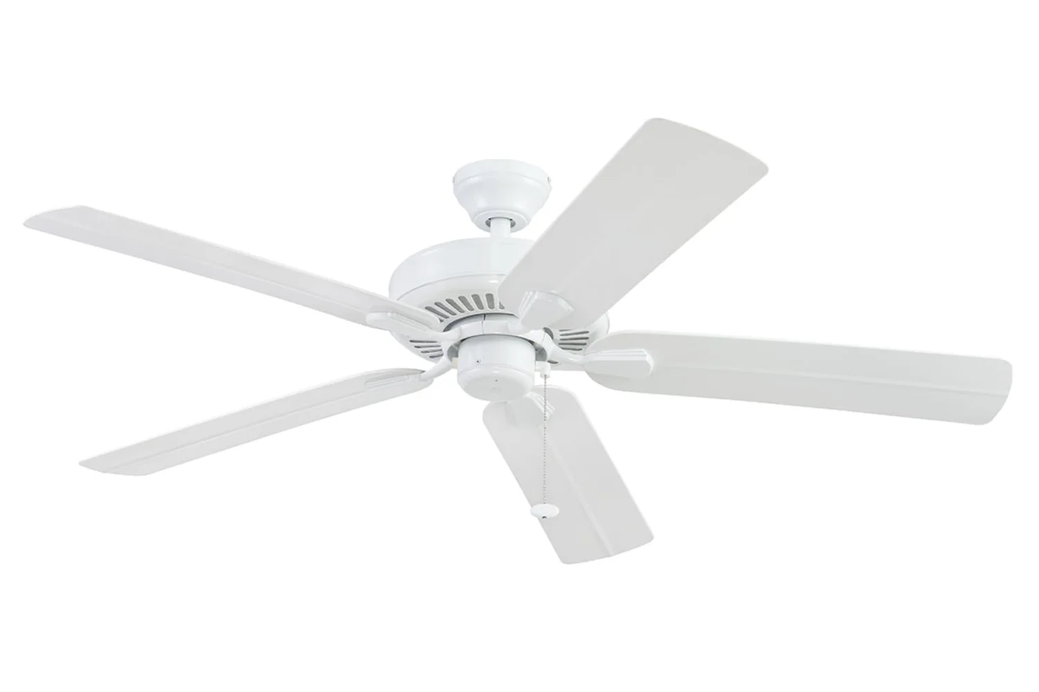 

52" White Outdoor Ceiling Fan, Wet Rated, 5-Blade