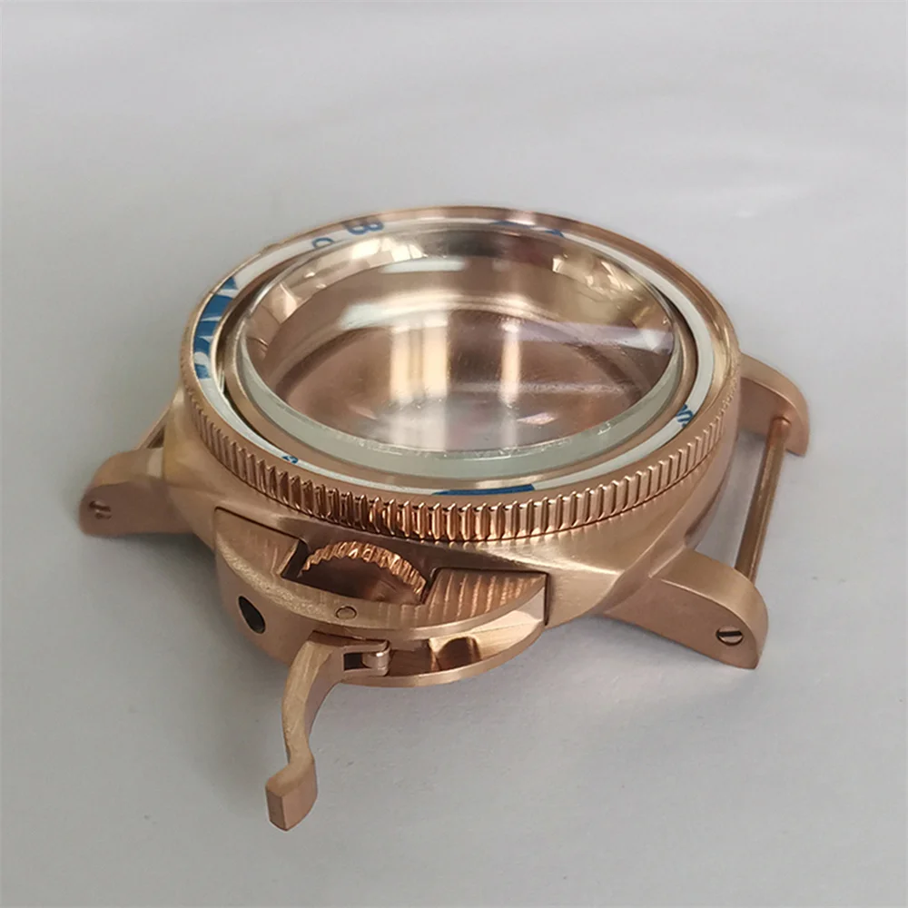 

PVD Electroplating Rose Gold Case 42mm 316L Stainless Steel Case for NH35/NH36/4R/7S Movement Watch Accessories