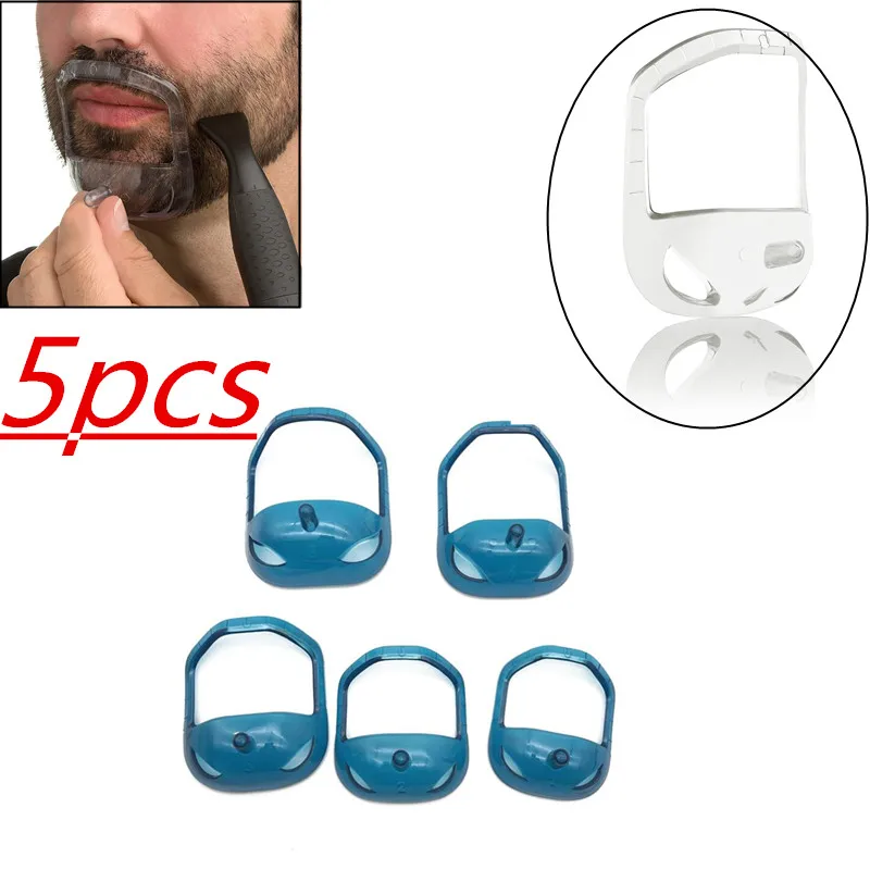 

30% 5Pcs/lot Hairbrush Symmetric Cut Salon Mustache Beard Styling Template Shaving Shave for Beard Shape Style Care Tool Brush