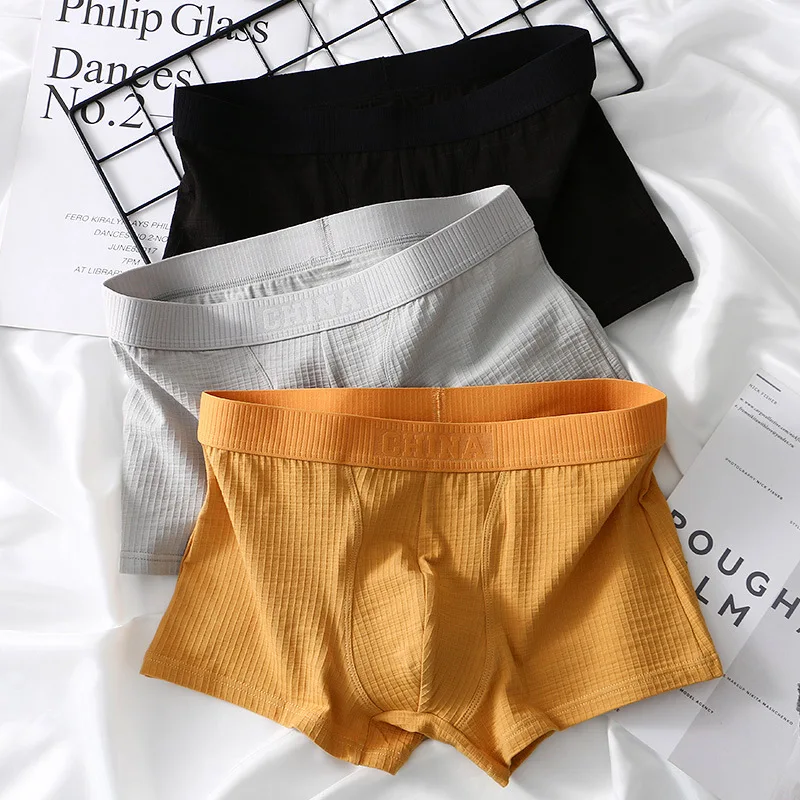 

Man Underpants Soft Cotton Panties Mens Sexy Underwear Mid Waist Boys Boxer Shorts Breathable Comfortable Undewear Boxershorts