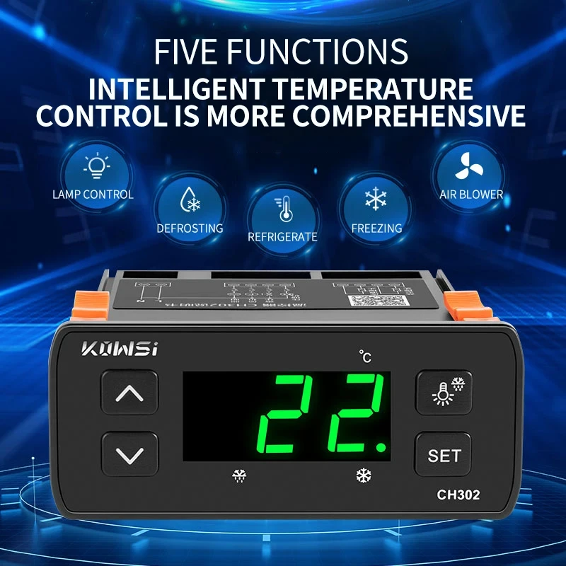 Цифровой термостат двойной датчик температуры