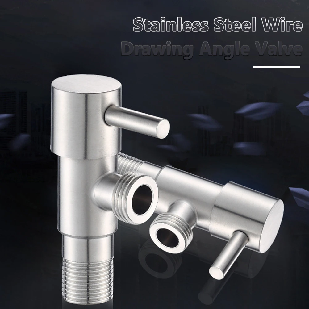 

Утолщенный угловой клапан из нержавеющей стали 304, угловые заправочные клапаны с резьбой 1/2 дюйма, сменные Угловые треугольные клапаны, запч...