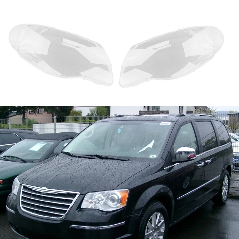 For Chrysler Grand Voyager 2007-2012 Headlight Shell Lamp Shade Transparent Lens Cover