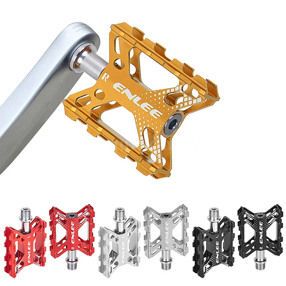 

ENLEE Bicycle Pedal Anti-slip Ultralight Pedal Flat MTB Pedal for Mountain Road Folding Bike Pedal Bike Accessories Parts Power