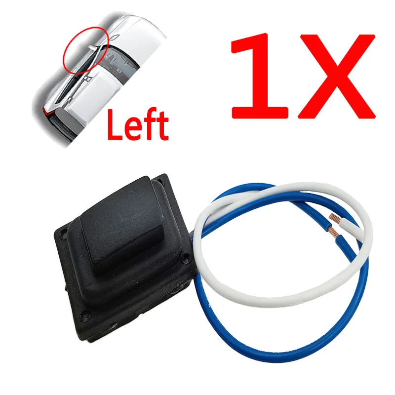 Хромированная внешняя дверная ручка передней двери, маленькая кнопка переключателя 82661d3710 для Hyundai Tucson 2015-2020