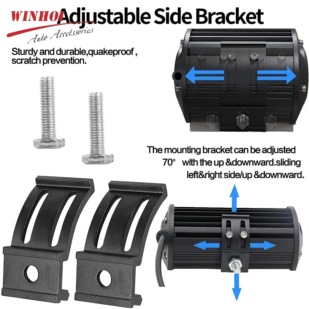 Комплект нижних монтажных кронштейнов для светодиодной фары держатели фар