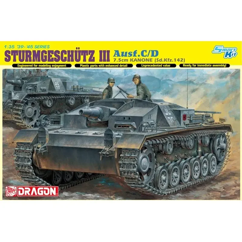 DRAGON 6851 1/35 STURMGESCHUTZ 7 5 см KANONE Ausf.C/D (Bonus: Magic Tracks) - Набор масштабной модели