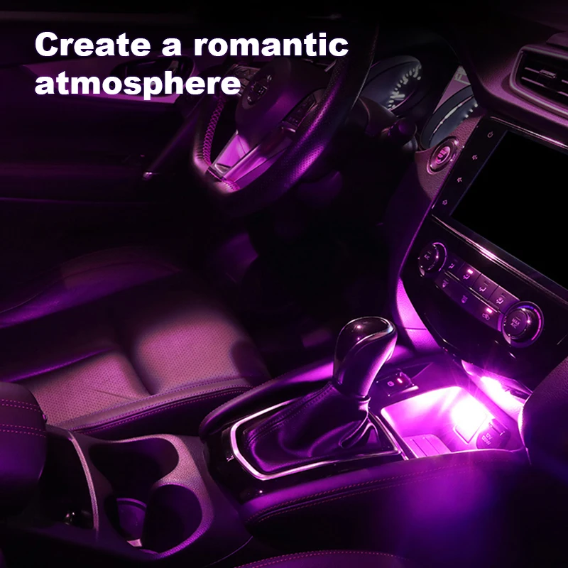Автомобильный прикуриватель USB атмосферный светильник светодиодный мини