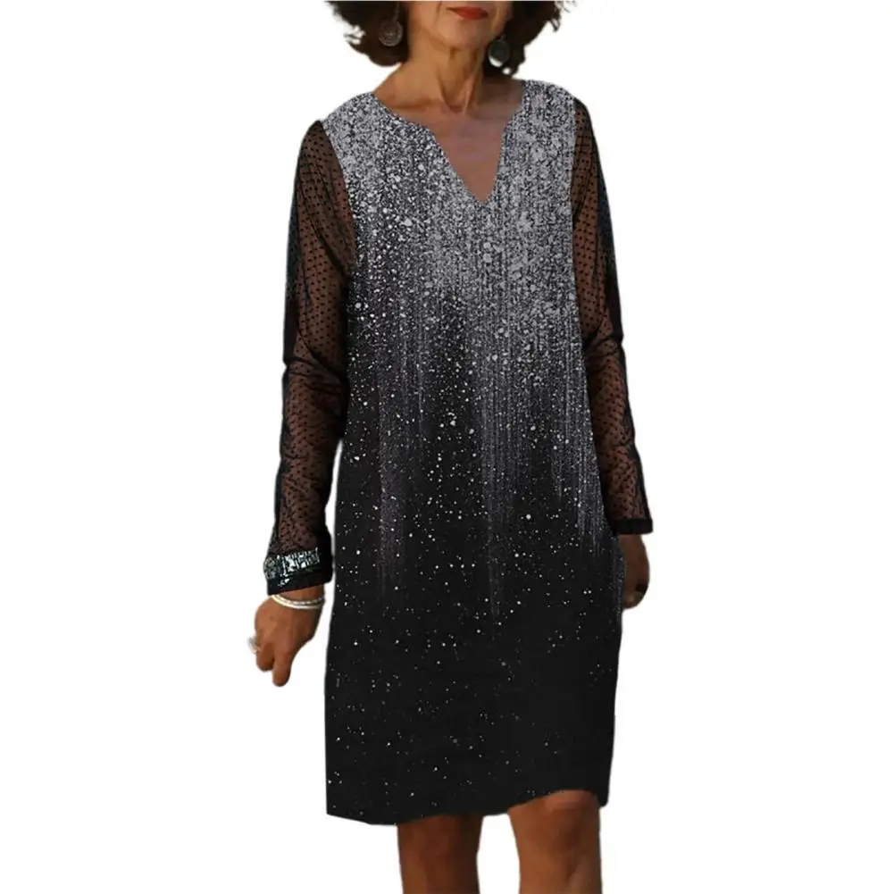 

Beautiful Elegant Dress Charming Soft Texture Party Dress Retro Elegant Party Club Dress