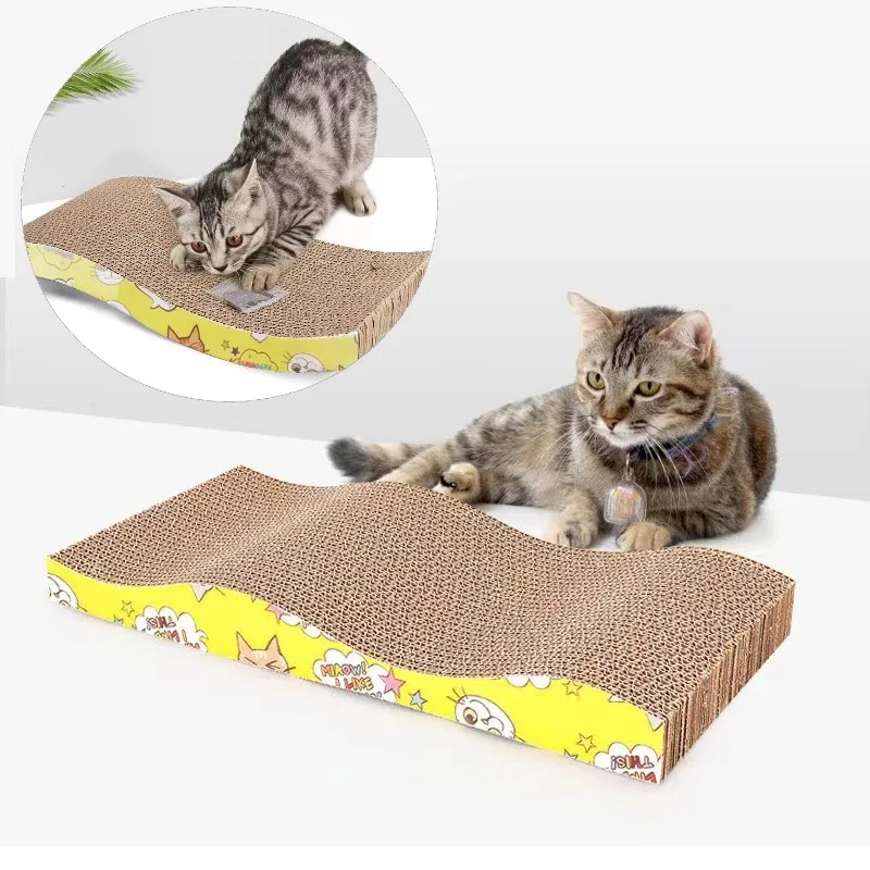 

Frame Cat Corrugated Board Mat Plate+catnip Pet Claw Scraper Scratching Cat Pad Cat Cardboard Toys Climbing Paper Grinding