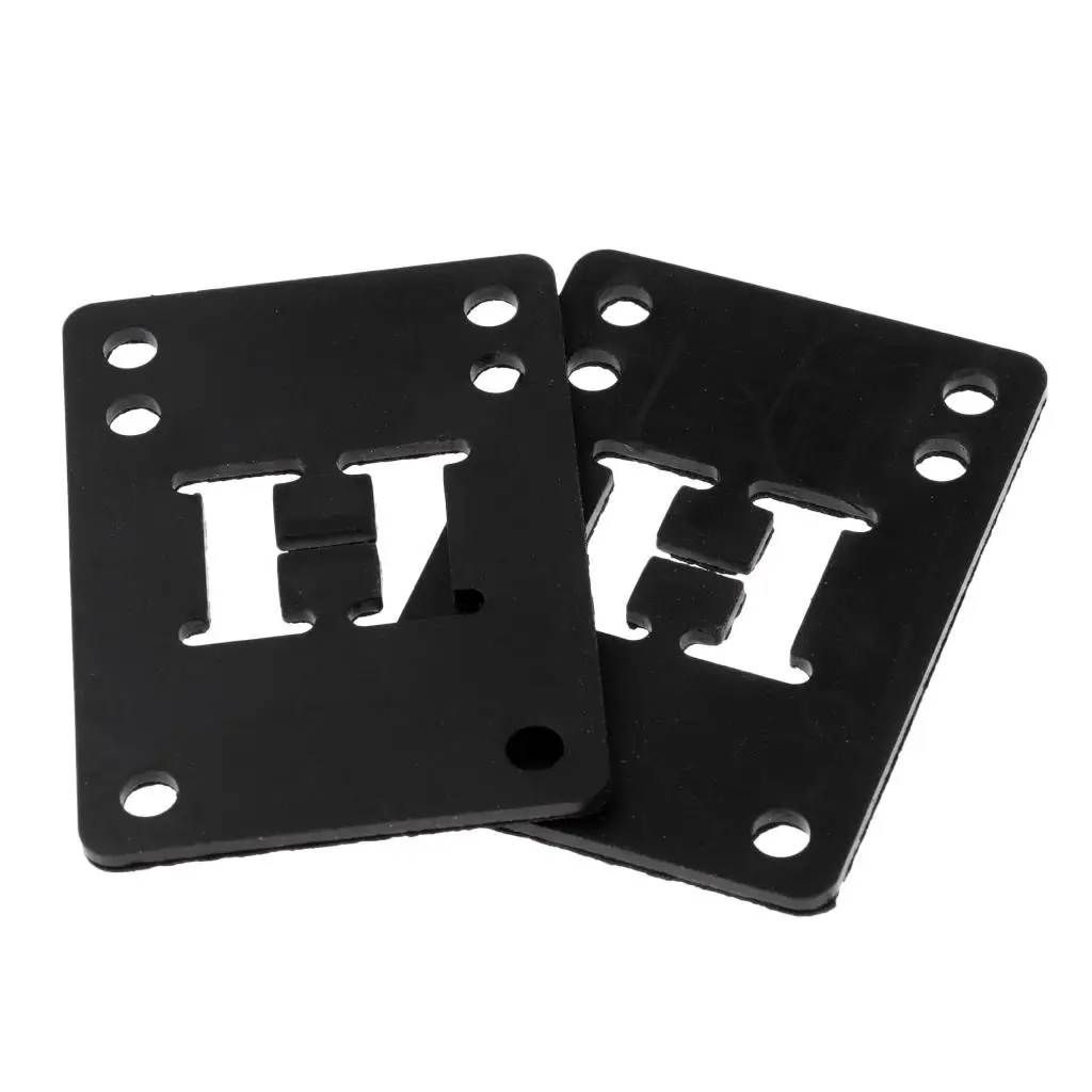 

2 Pcs Rubber Skateboard Longboard Riser Shock Pads 3mm 72 x 52 x 3mm Skate Board Accessories