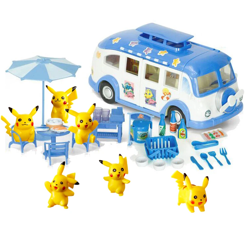 Фигурка покемона игрушка Дом Пикачу автомобиль самолет игровая площадка слайд
