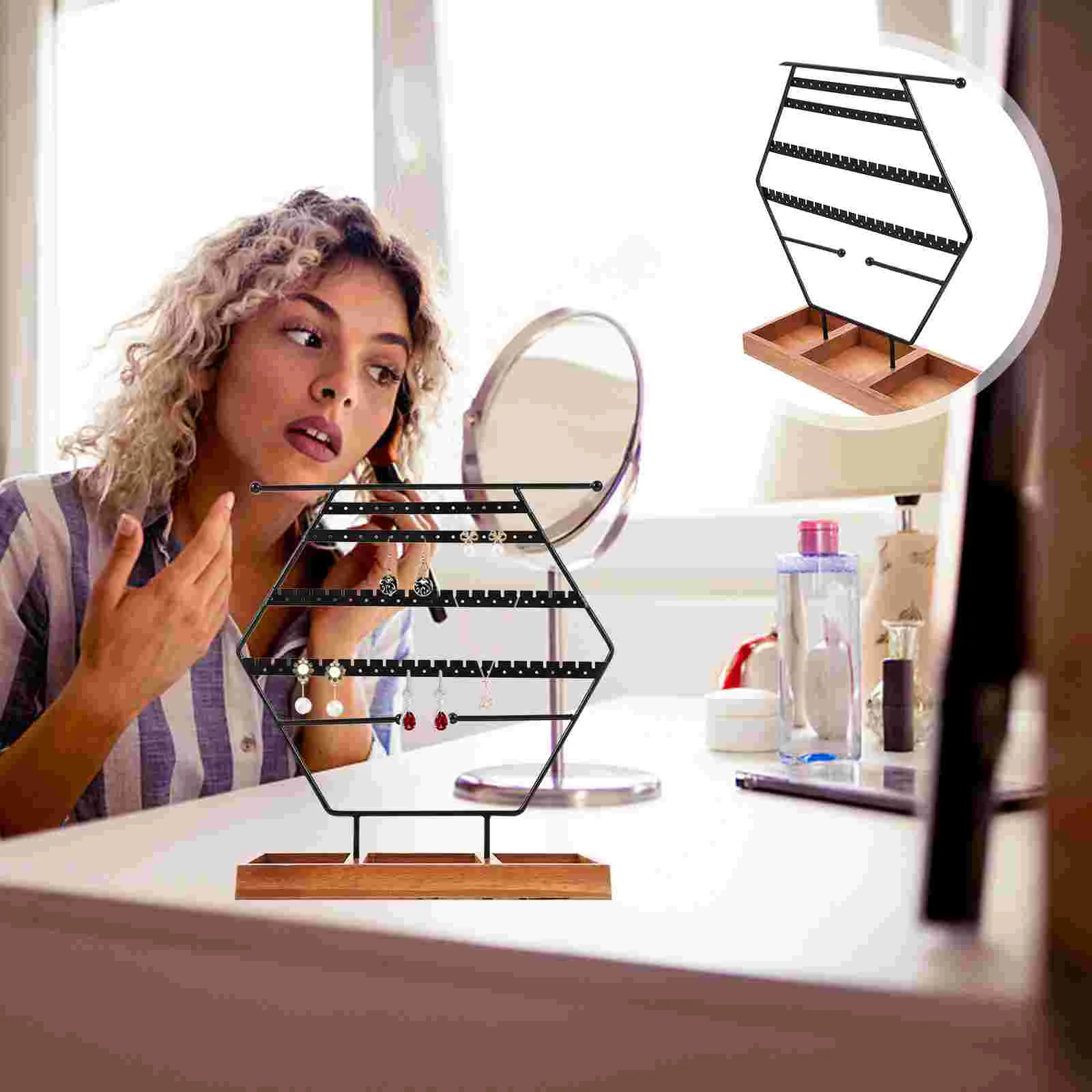 

Держатель для цепочки, органайзер, брелок, дисплей, подставка для браслета, медовые гребни, Декор, соты