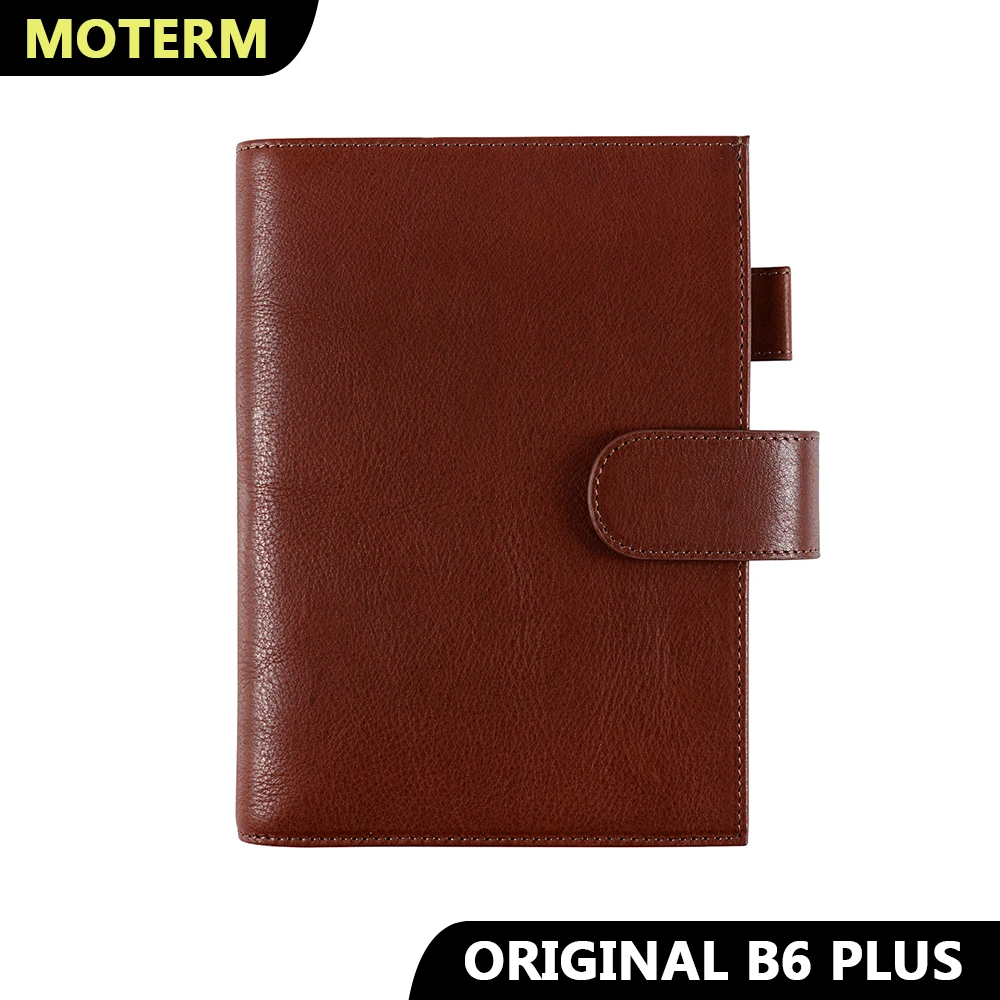 

Moterm Full Grain Vegetable Tanned Leather Original B6 Plus Cover for B6 Stalogy Notebook Planner Organizer Agenda Diary Journal