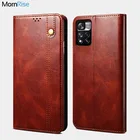 Чехол-Кошелек для Xiaomi Poco M4 Pro, роскошный кожаный ретро-чехол с откидной крышкой и магнитной подставкой для MI POCCO M4 Pro, чехлы для телефонов