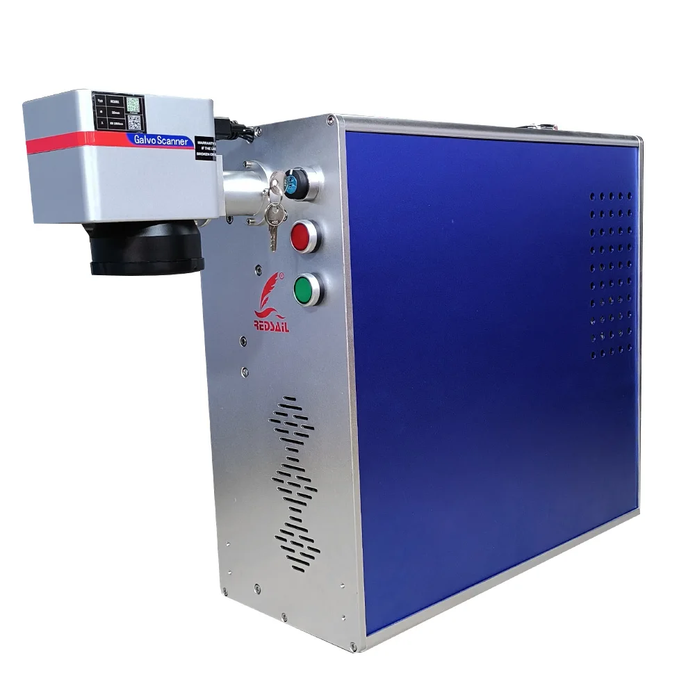 Maszyna do znakowania laserem światłowodowym Redasil 20w/30W/50w с программным обеспечением EZCAD