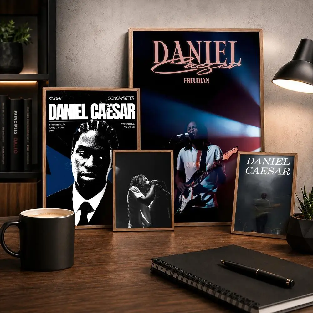 Фото Постеры-наклейки D-Daniel Caesar, HD-картины, самоклеящиеся художественные наклейки для спальни, гостиной, домашнего декора, современные настенные наклейки, подарок №1