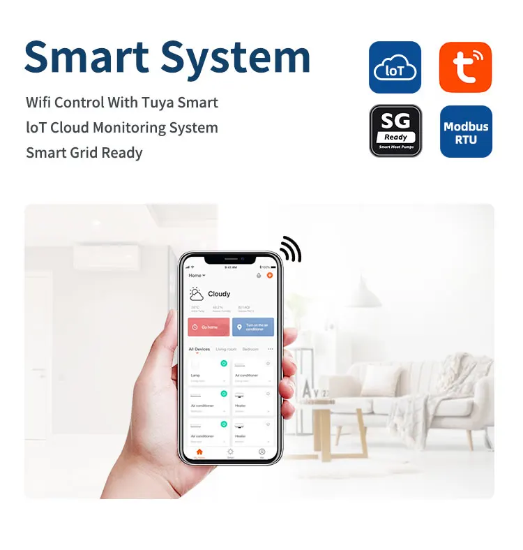 Фото Mango Energy QII Pro Smart Grid Воздушно-водяной тепловой насос 10 кВт R290/R32 EVI Моноблочный тепловой насос с Wi-Fi Солнечная и готовая к SG №4