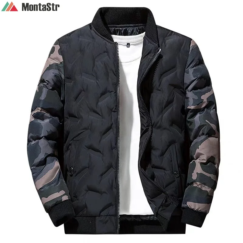 

Camouflage Bomber Jacket Men's Winter Jackets and Coats Military ourdoor Outerwear Clothing Windbreaker Thick Warm Male Parkas