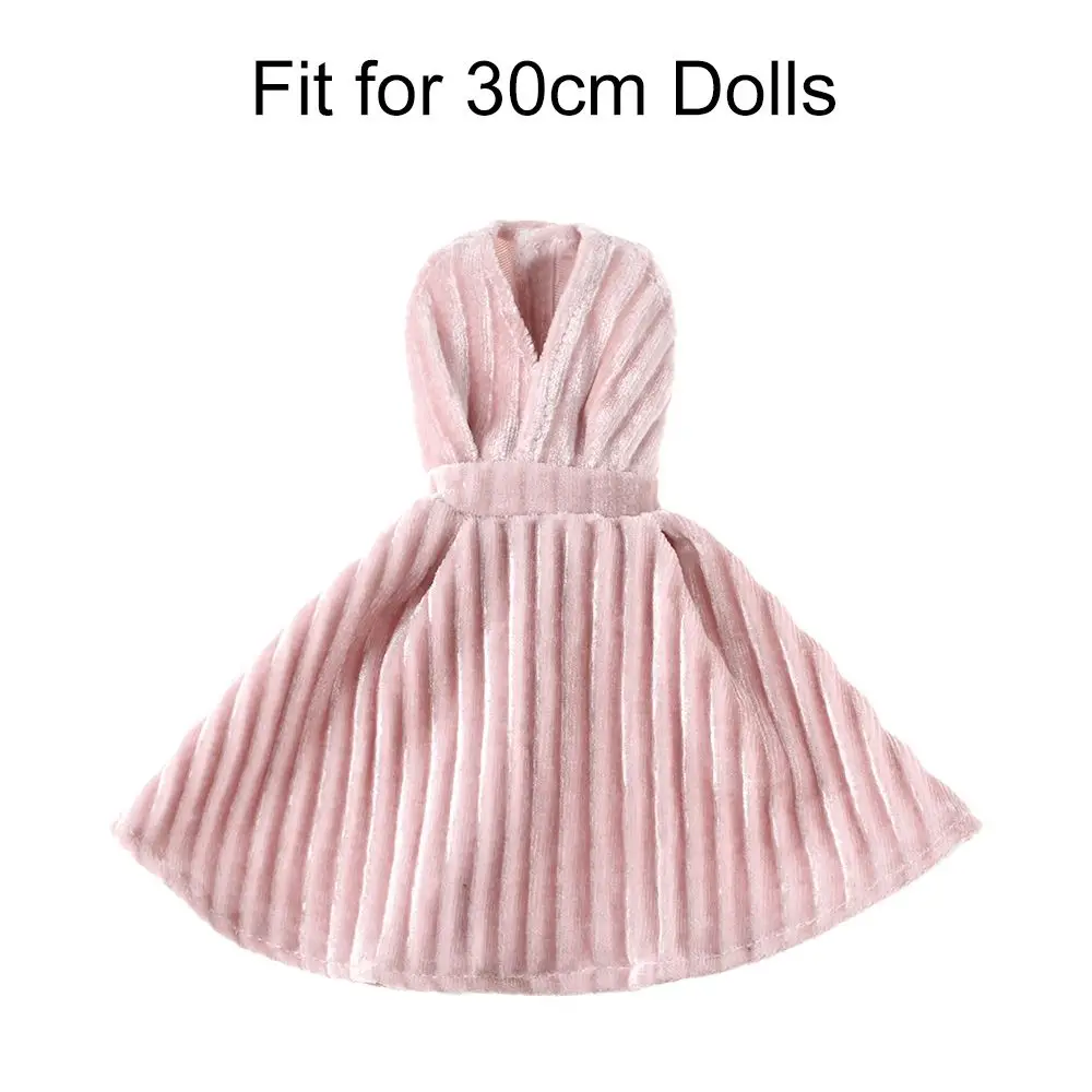Платье для куклы 30 см модное Цветочное платье с V-образным вырезом повседневная