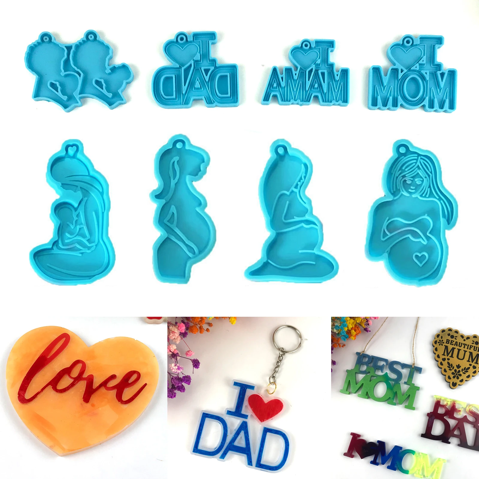 

Woman Body Silicone Mold Keychain Pendant DIY Crystal Epoxy Resin Mold Jewelry Making Supplies Mother'S Day Gift Handmade Crafts